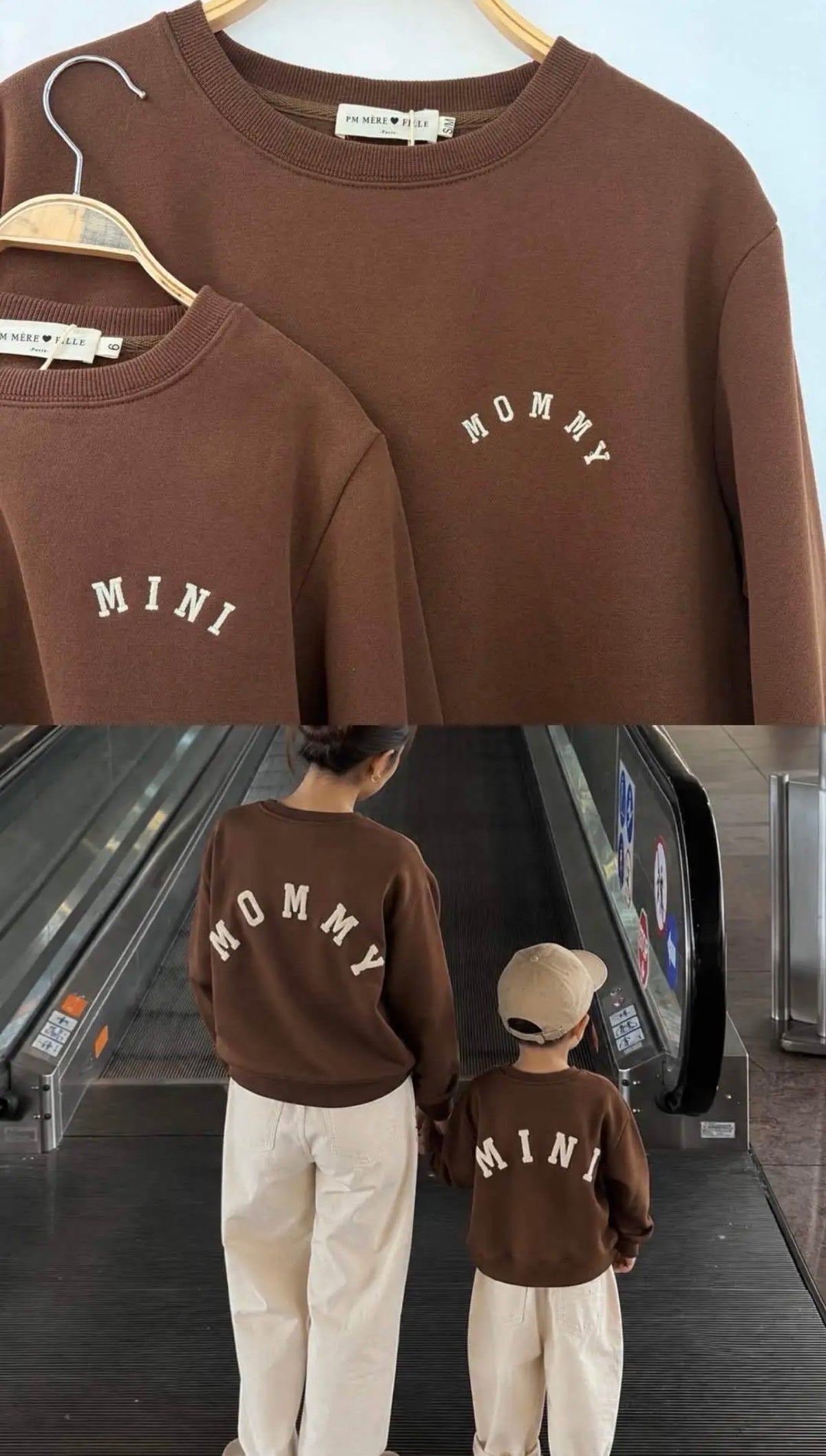 Sweater chocoladebruin MINI