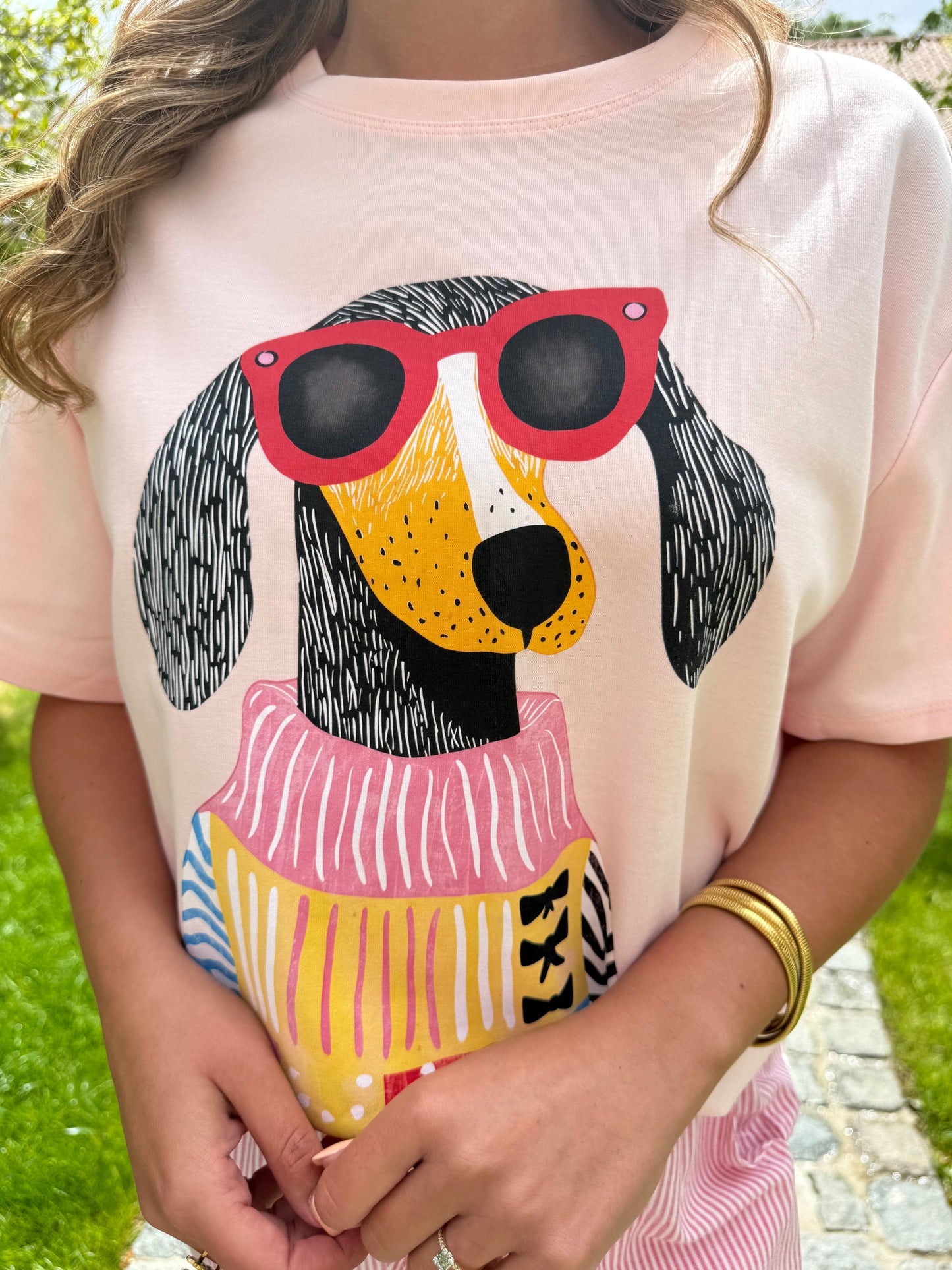 T-shirt Pink Doggy Chic