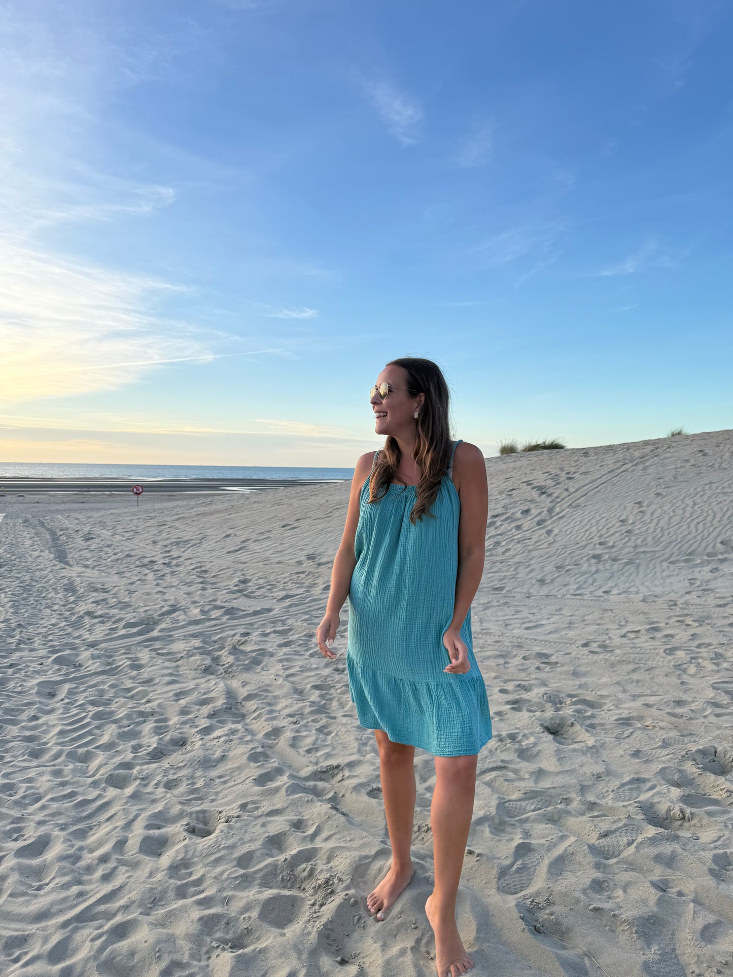 Riviera dress turquoise