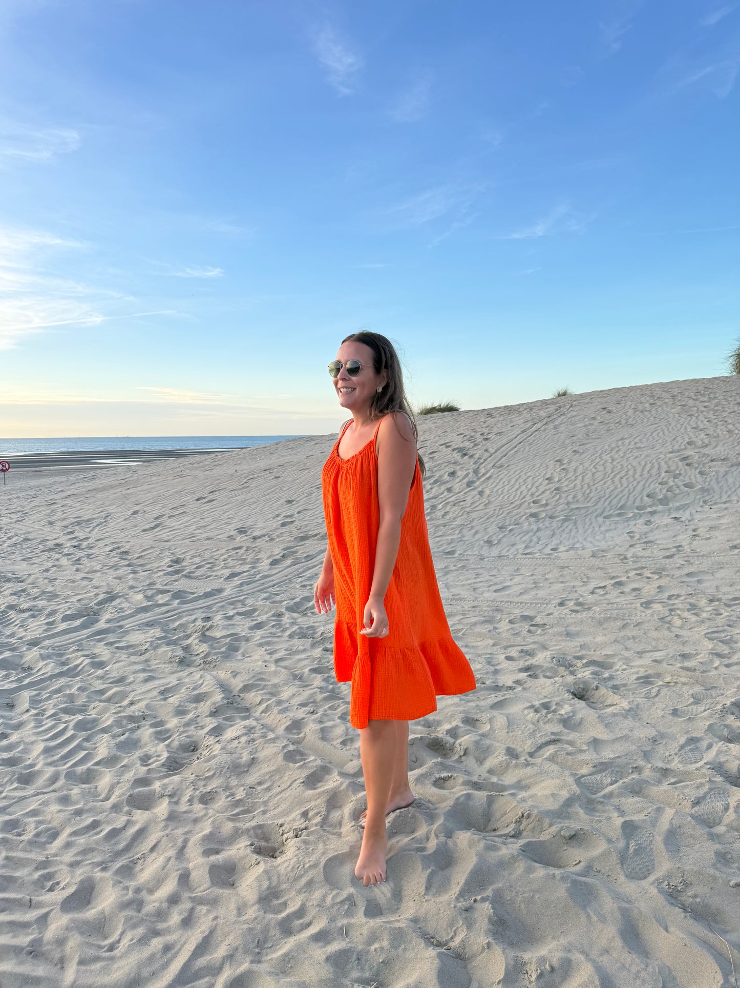 Riviera dress orange