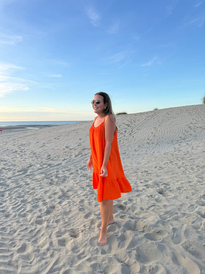 Riviera dress orange