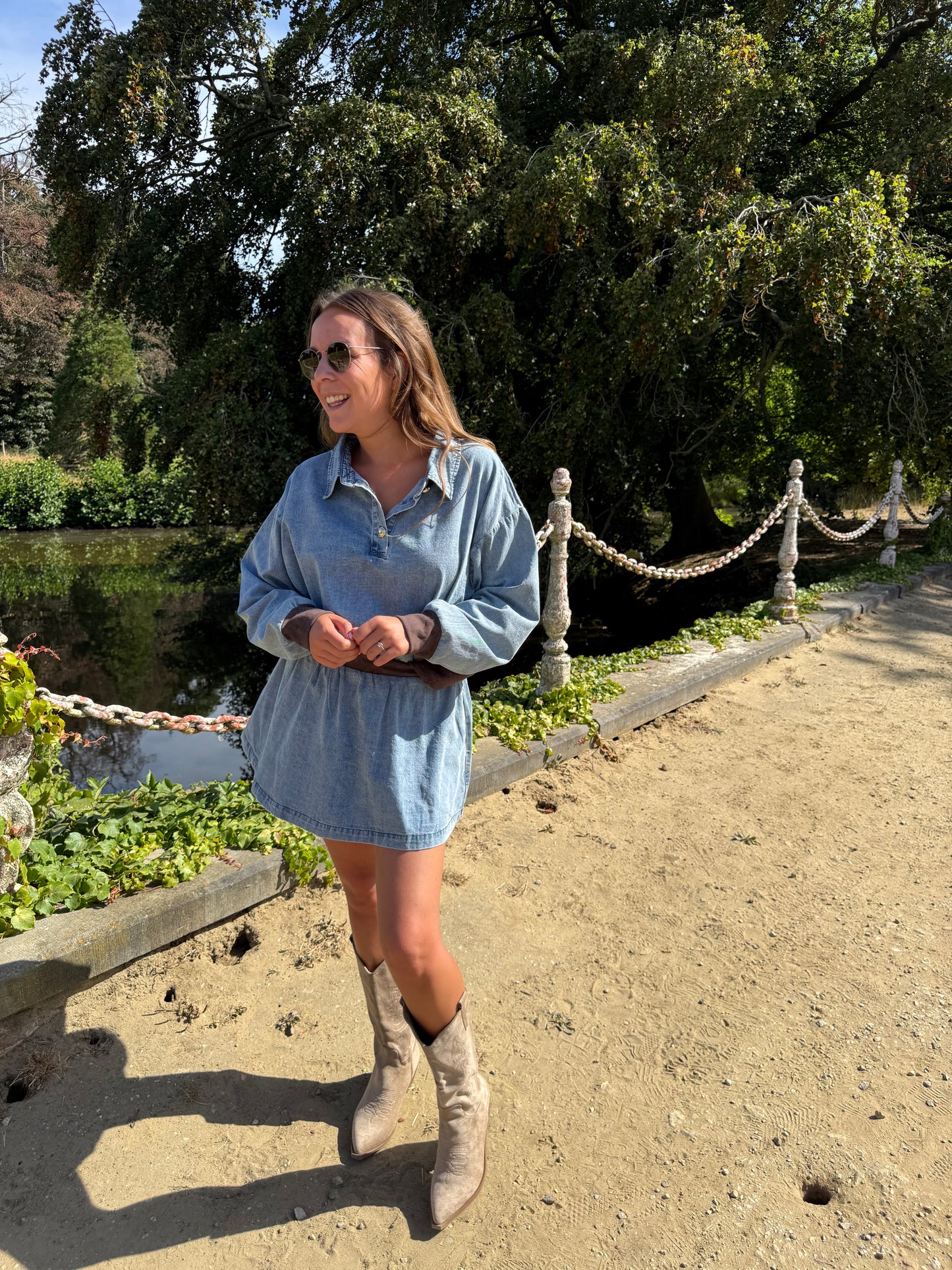 Brooklyn Denim set rokje + blouse