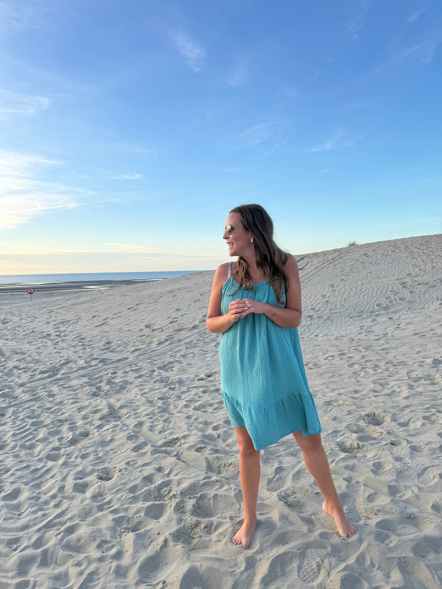 Riviera dress turquoise