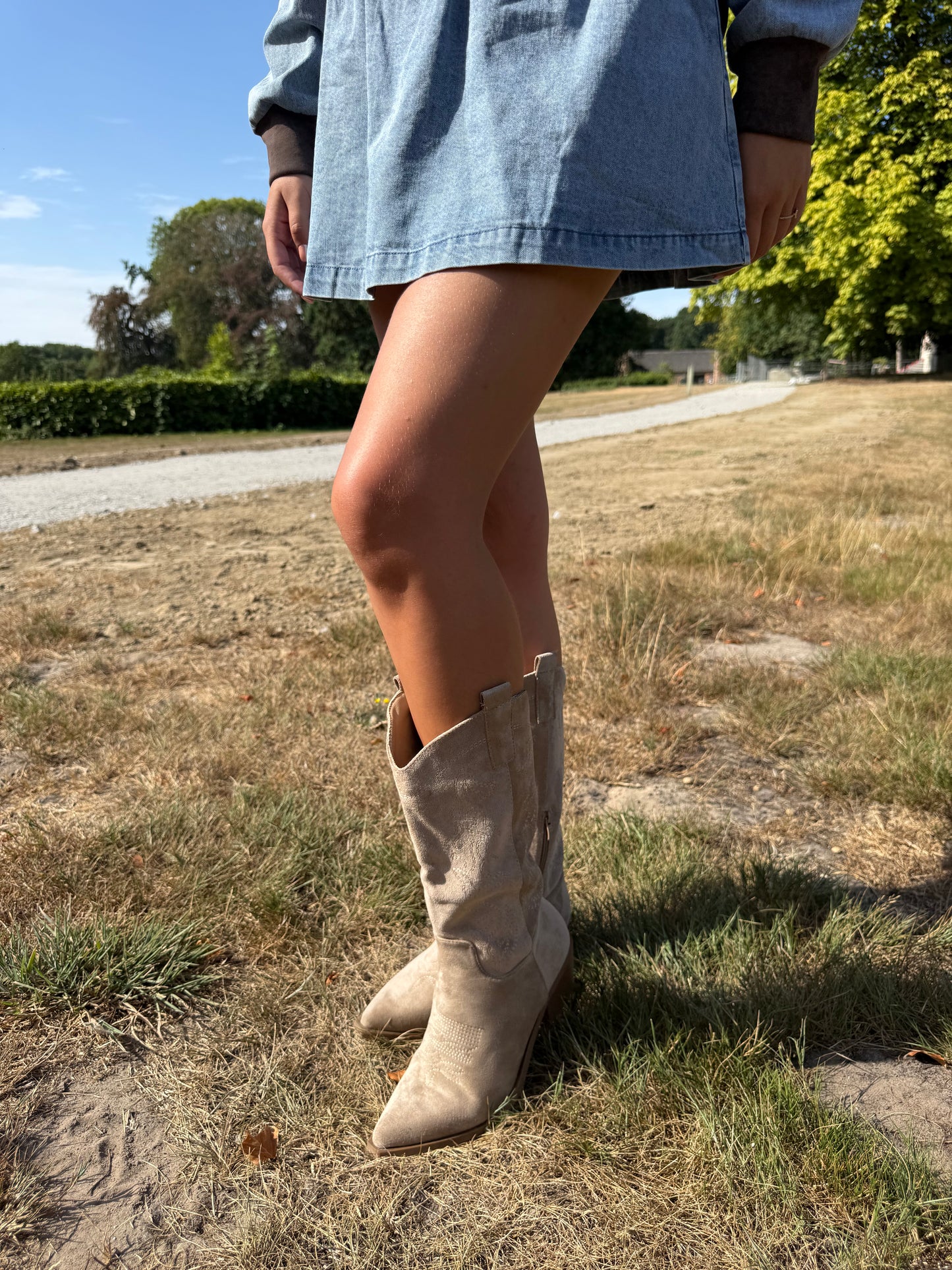 Cowboy boots Khaki