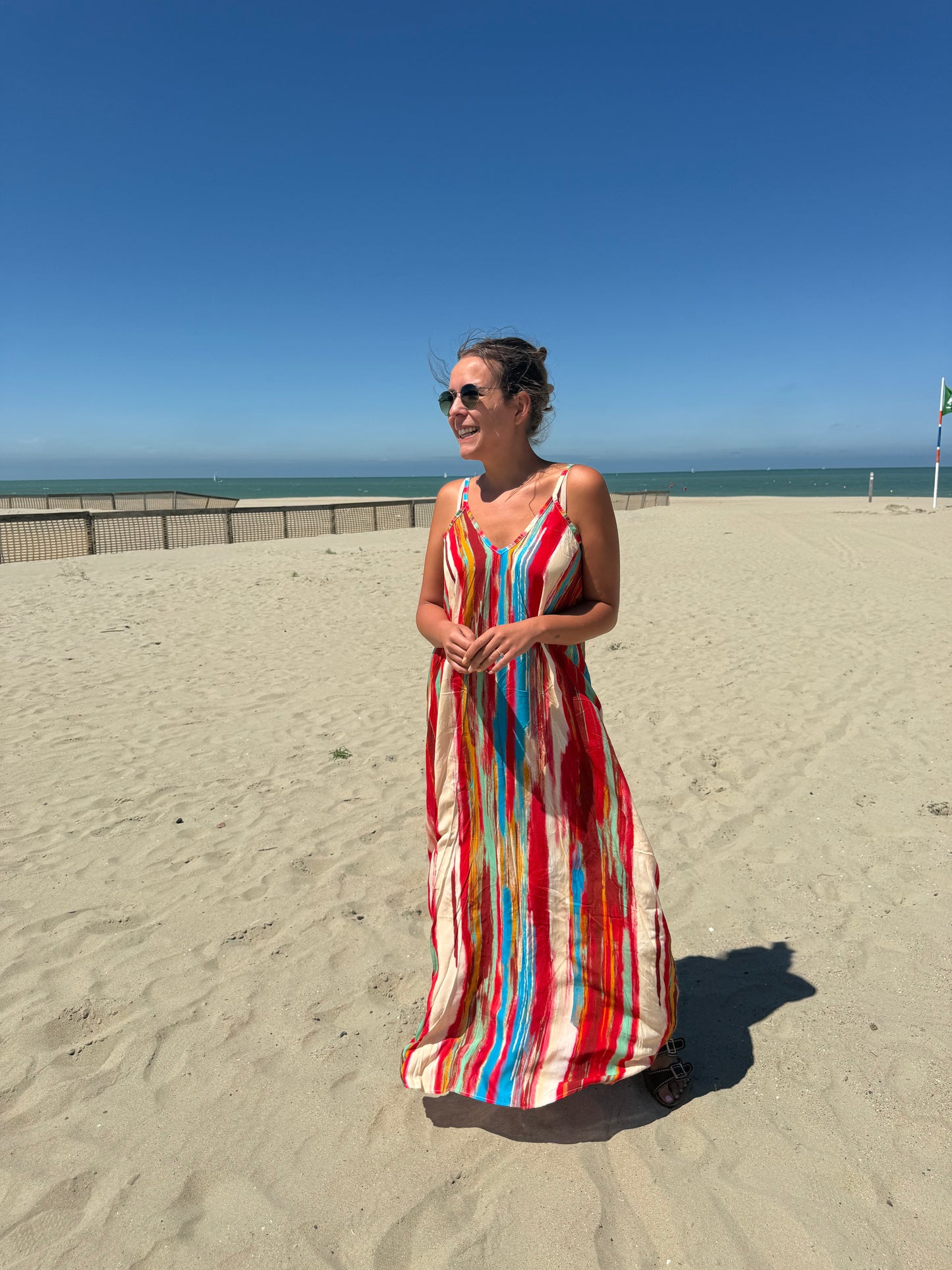 Ibiza sunset dress red