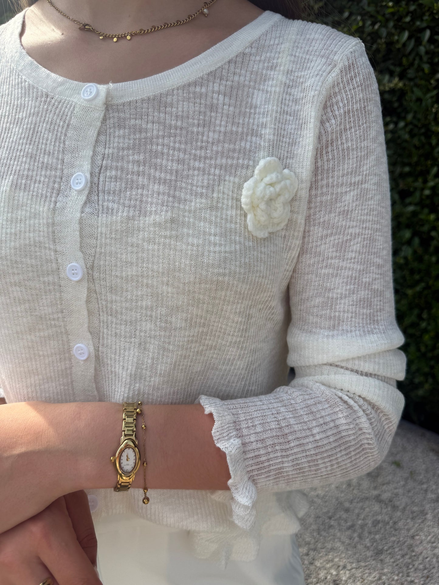 Rosalie Knit Cardigan - Wit
