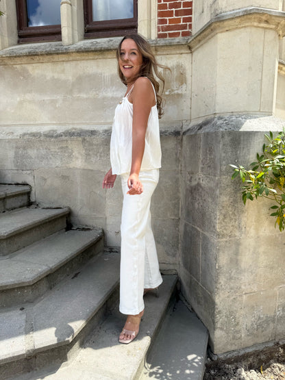 Witte jeans broek
