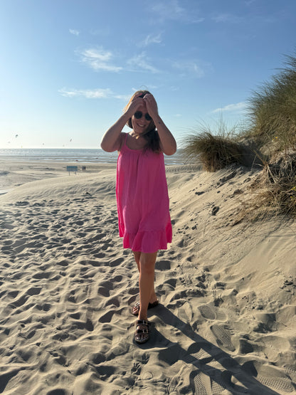 Riviera dress tetra roze