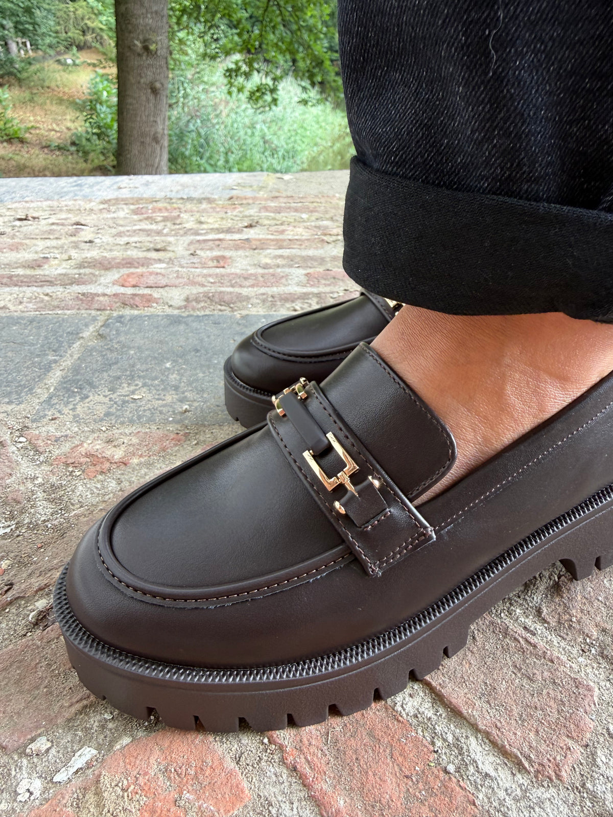 Klassieke choco bruine schoen
