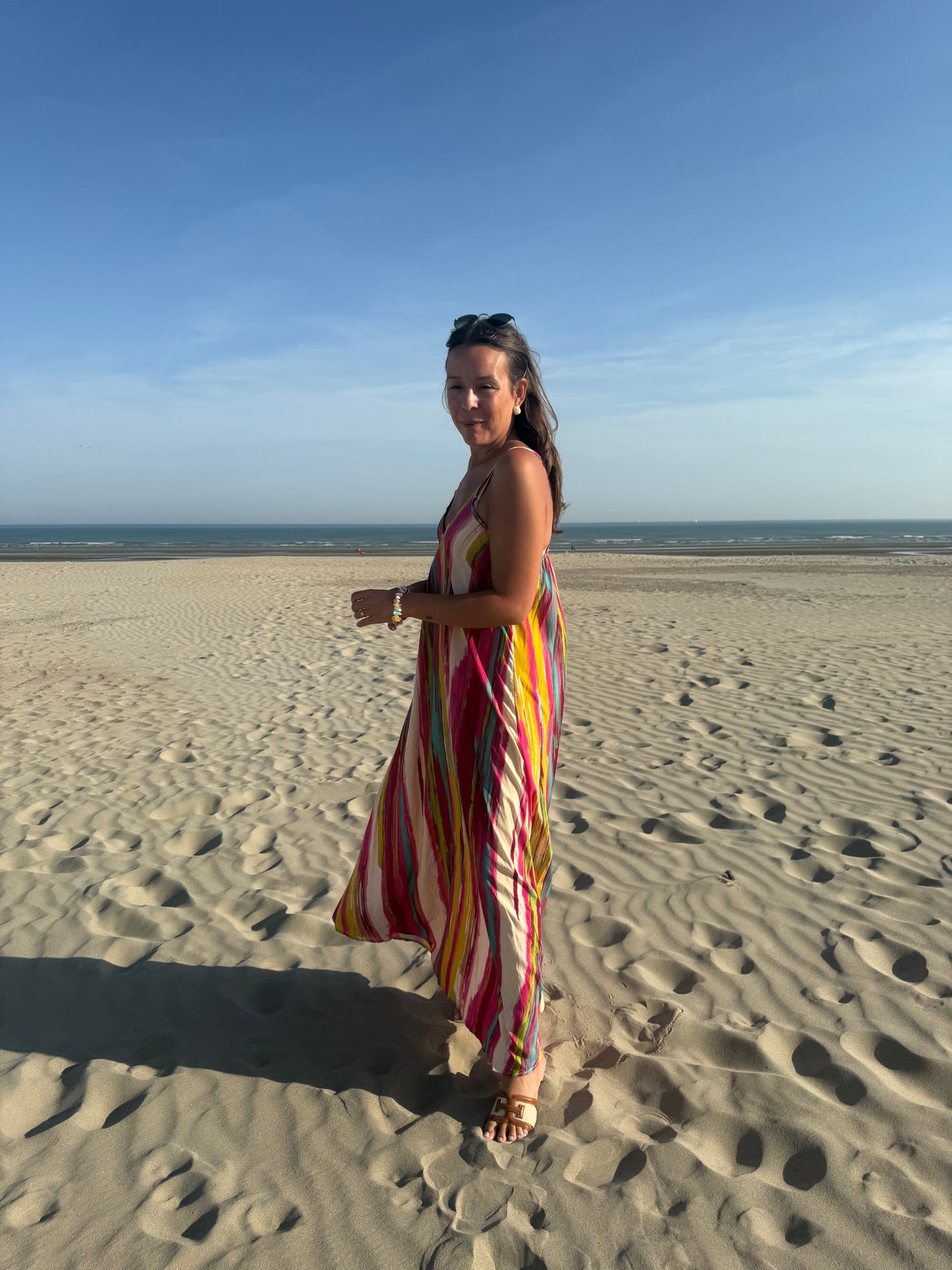 Ibiza sunset dress pink