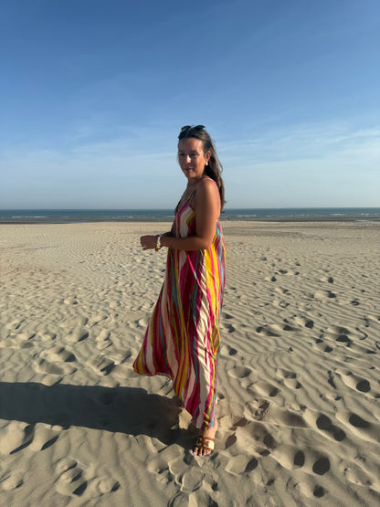 Ibiza sunset dress pink
