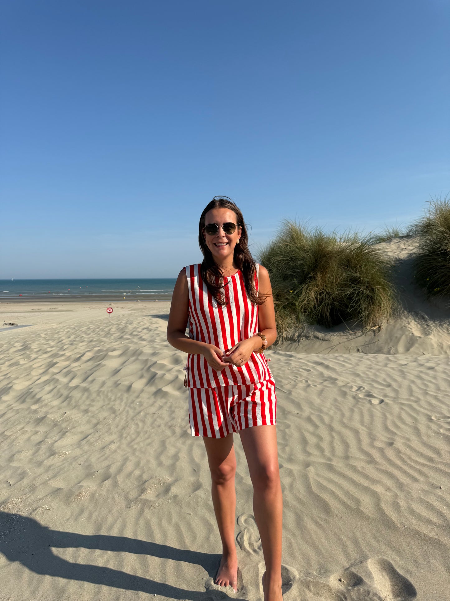 Red stripes co-ord set