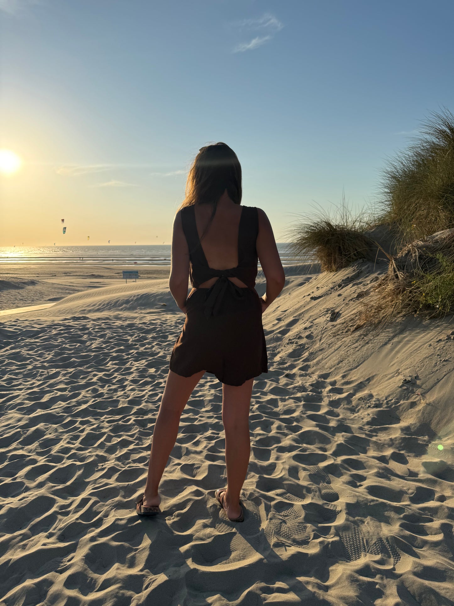 Jumpsuit chocolade bruin