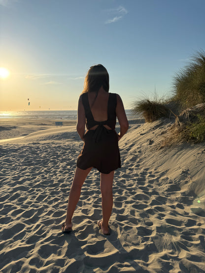 Jumpsuit chocolade bruin