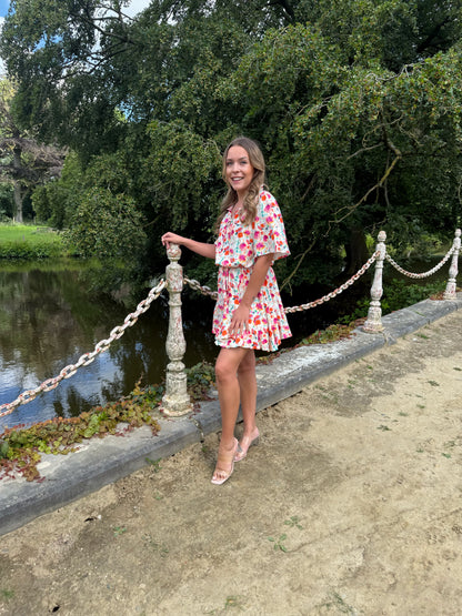 Ruffle flower dress