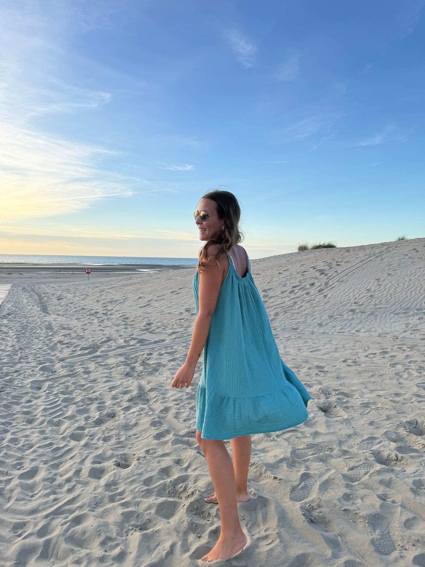Riviera dress turquoise