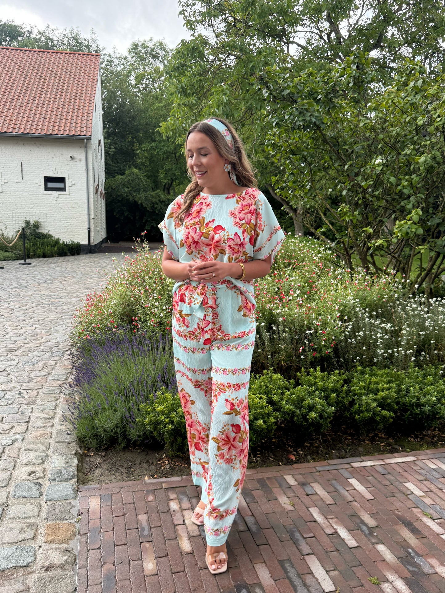 Romantische kleurrijke set