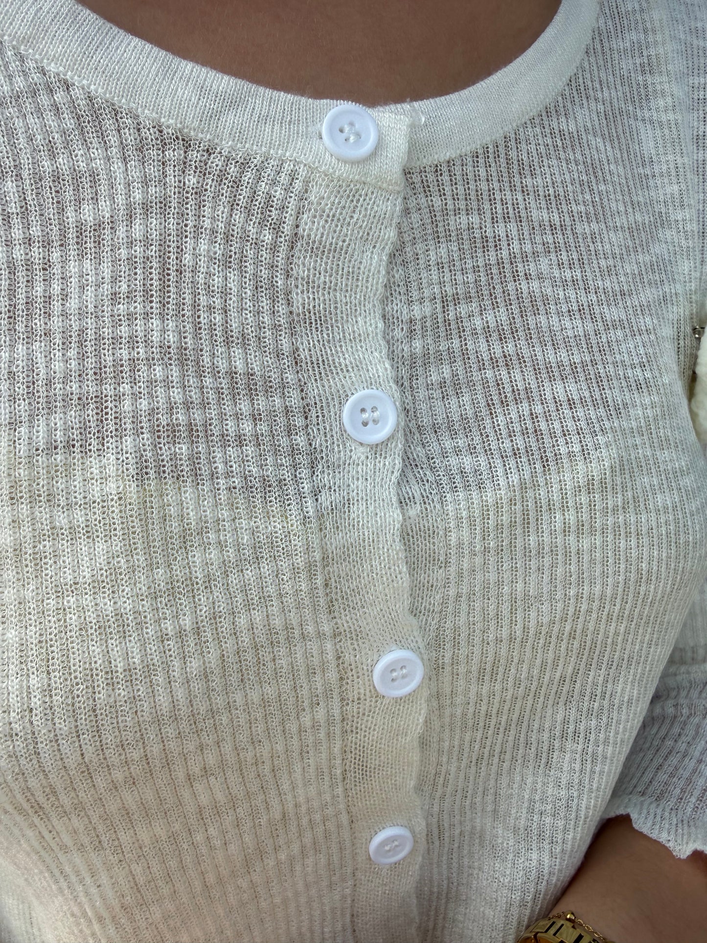 Rosalie Knit Cardigan - Wit