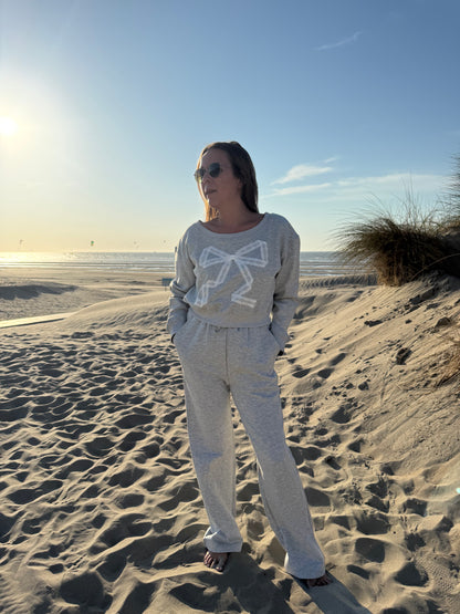 Grijze broek (sweaterstof)