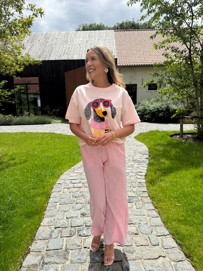 T-shirt Pink Doggy Chic
