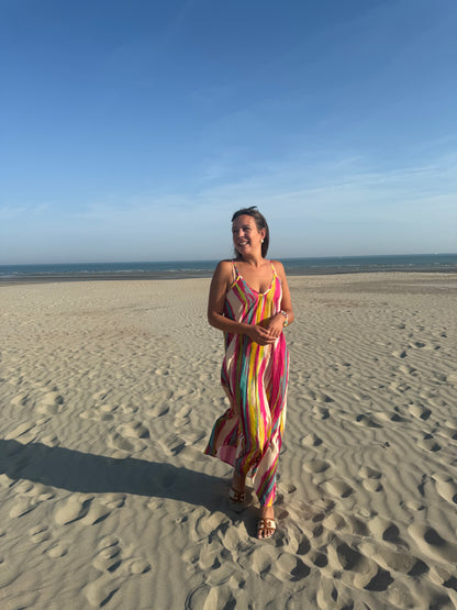Ibiza sunset dress pink