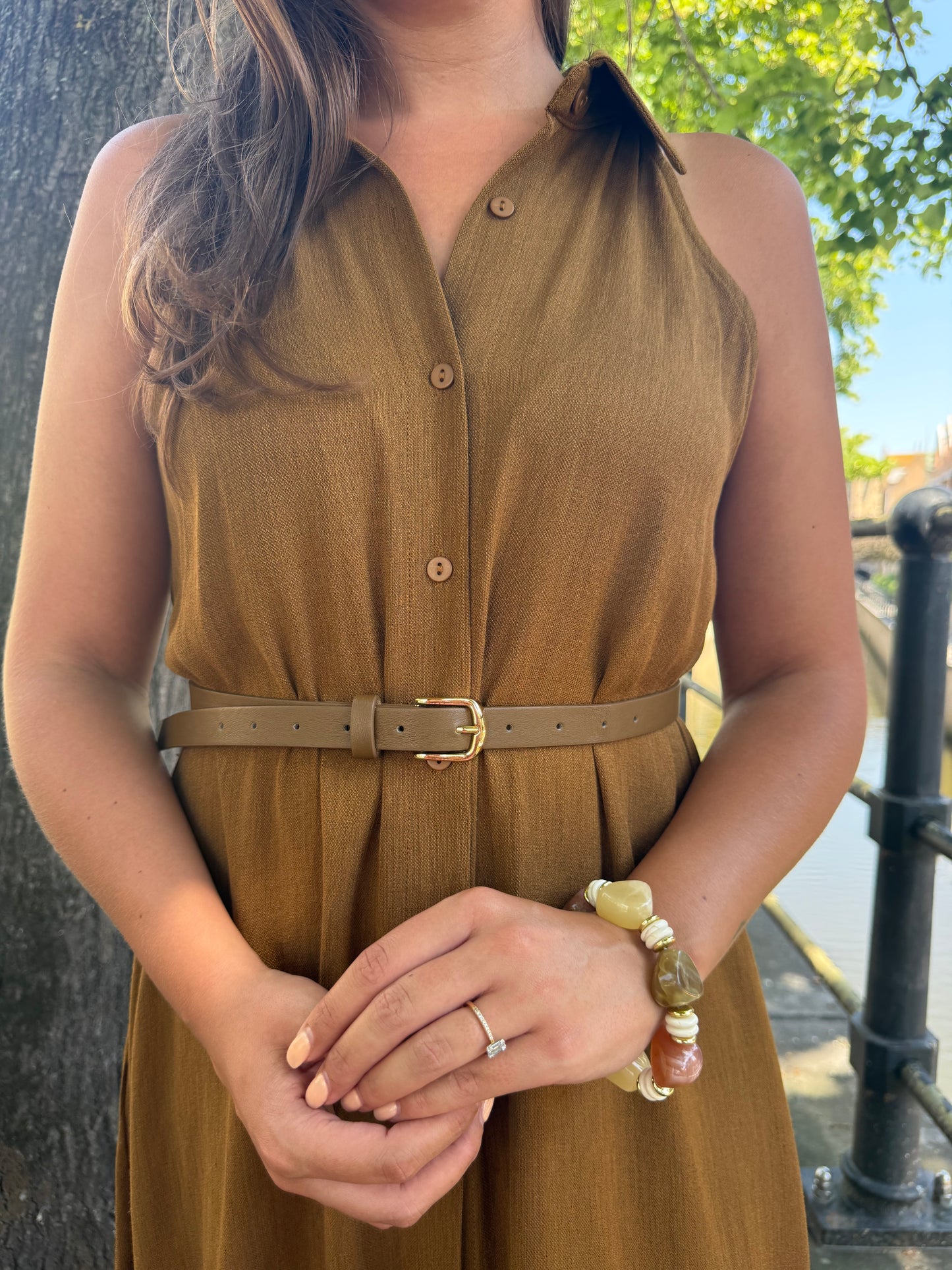 Olive maxi dress