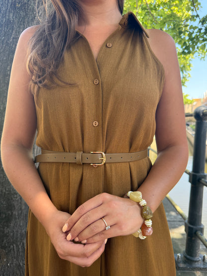 Olive maxi dress