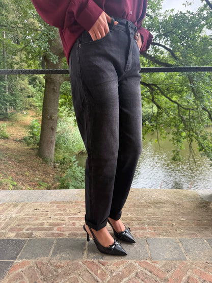 Mom jeans zwart