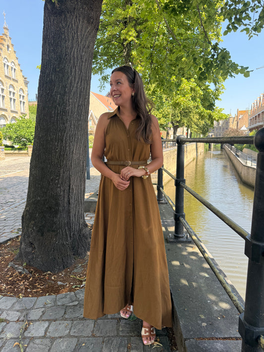 Olive maxi dress