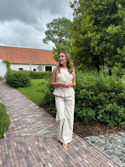 Linnenlook tweedelige set