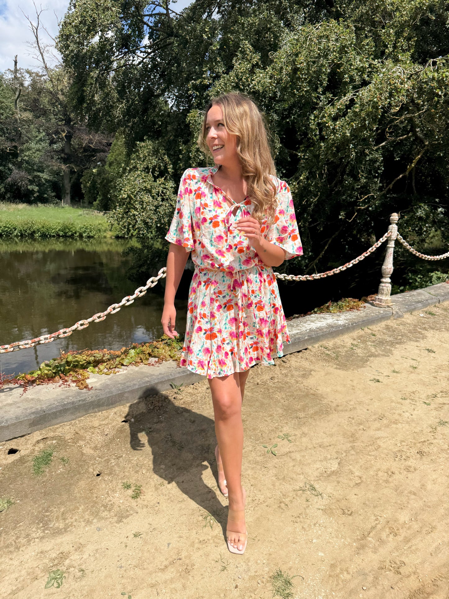 Ruffle flower dress