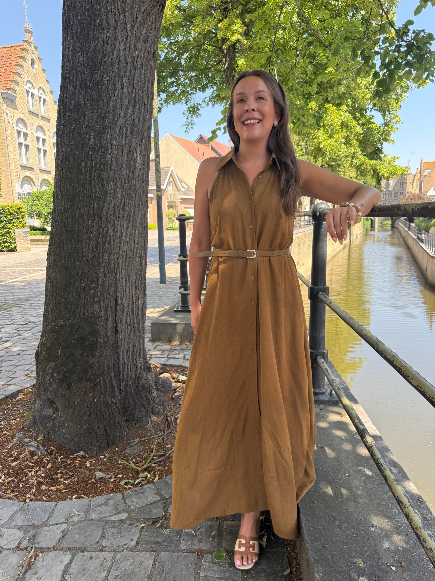 Olive maxi dress