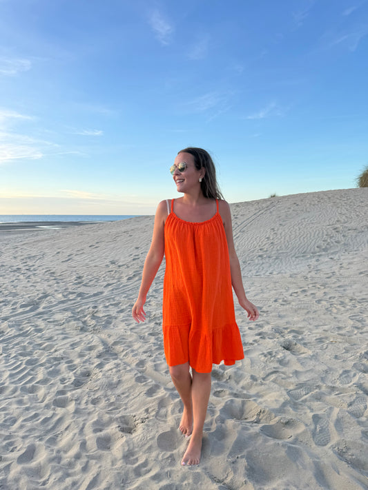 Riviera dress orange