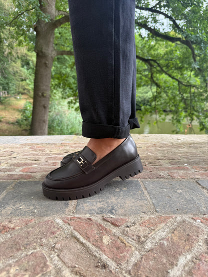 Klassieke choco bruine schoen