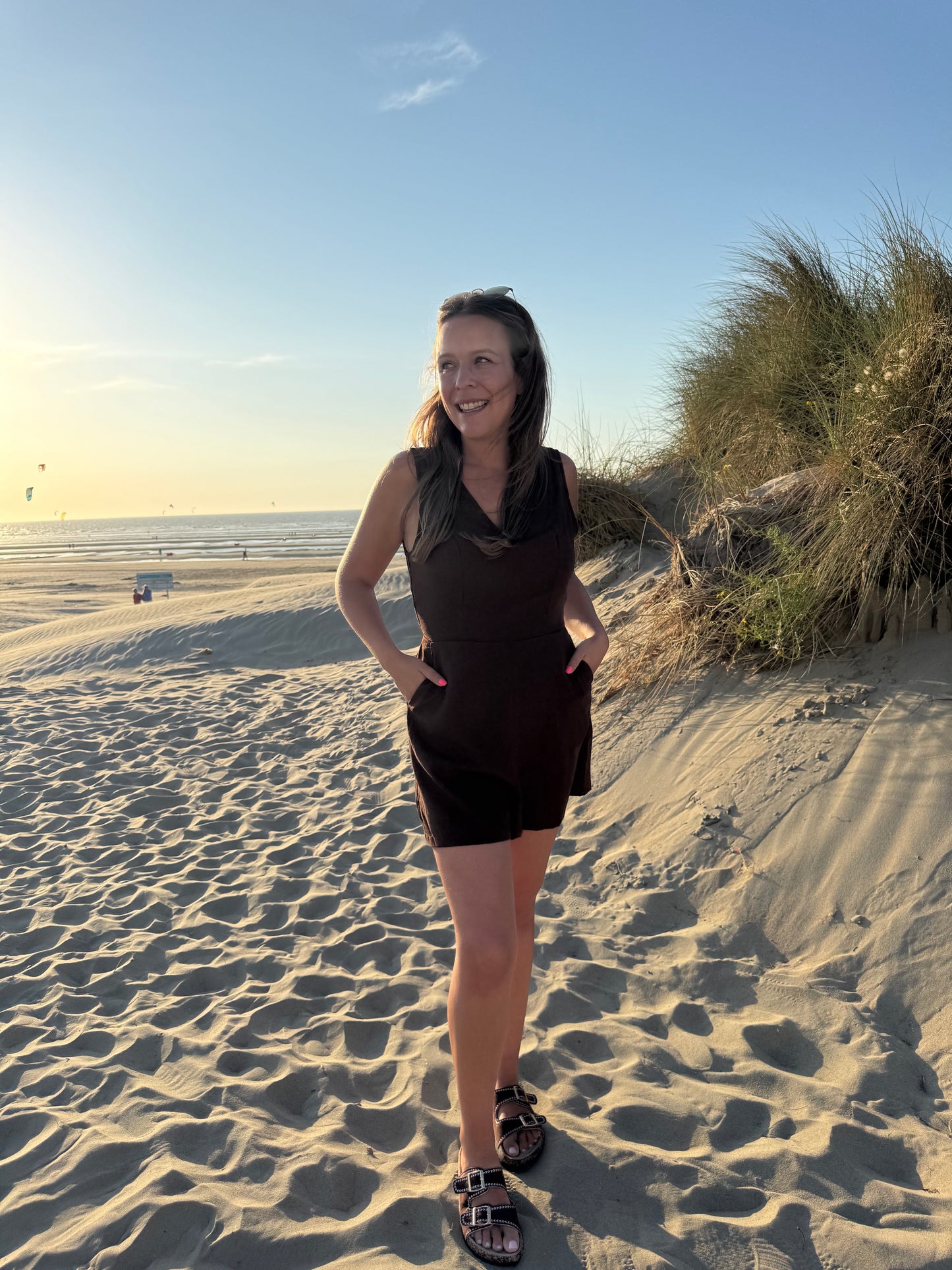 Jumpsuit chocolade bruin