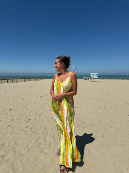 Ibiza sunset dress green
