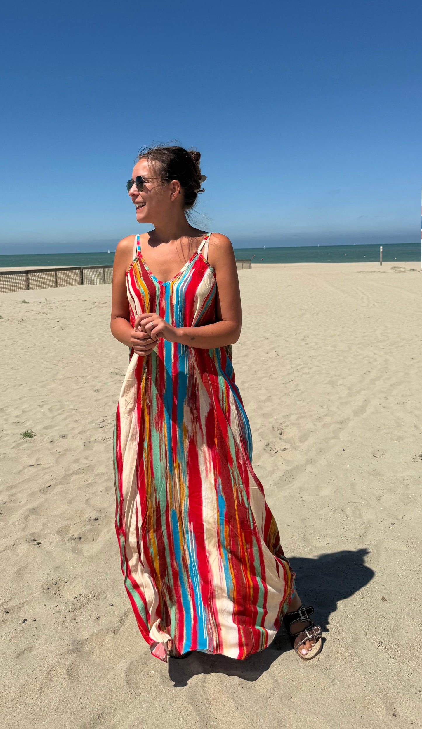 Ibiza sunset dress red