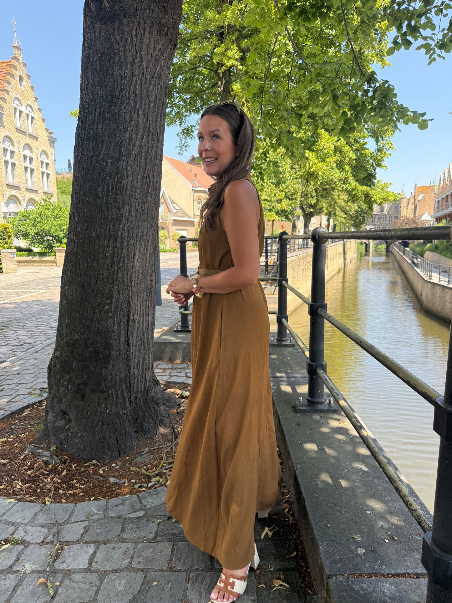 Olive maxi dress