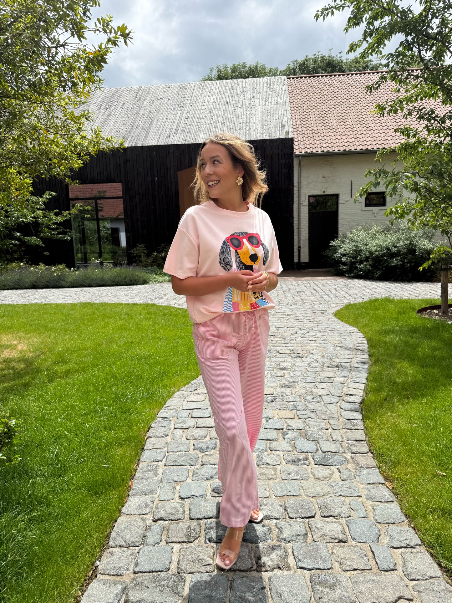 T-shirt Pink Doggy Chic