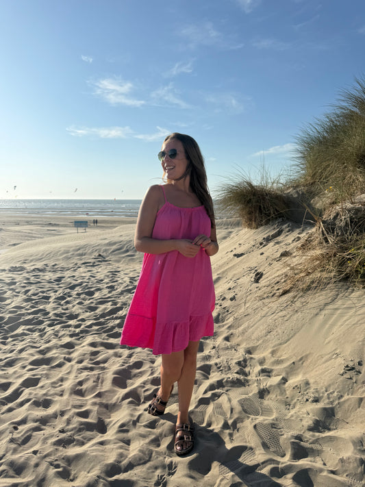 Riviera dress tetra roze