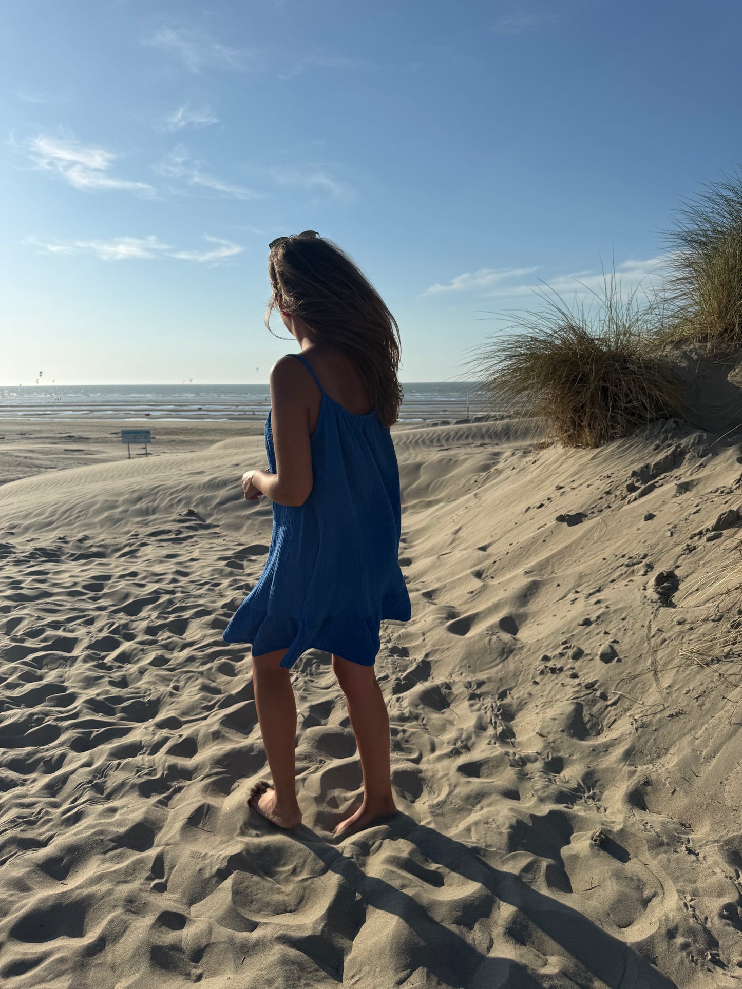 Riviera dress tetra blauw