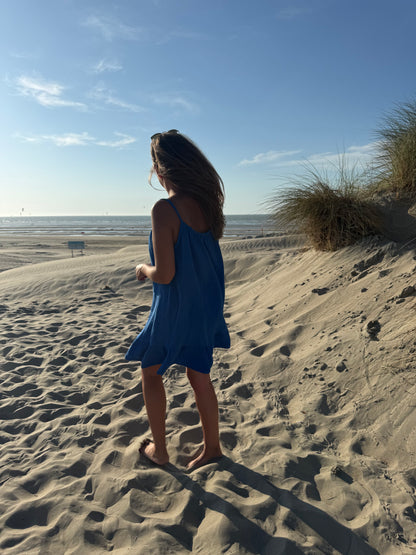 Riviera dress tetra blauw