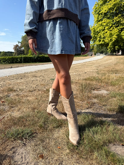Cowboy boots Khaki