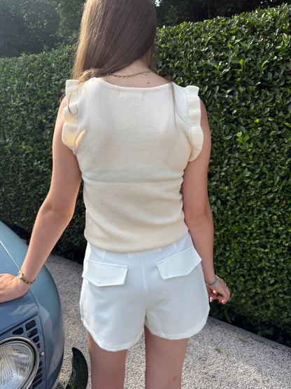 Witte klassieke short