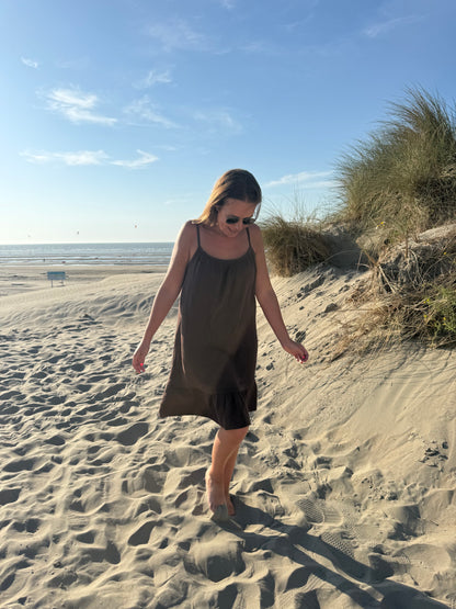 Riviera dress tetra bruin