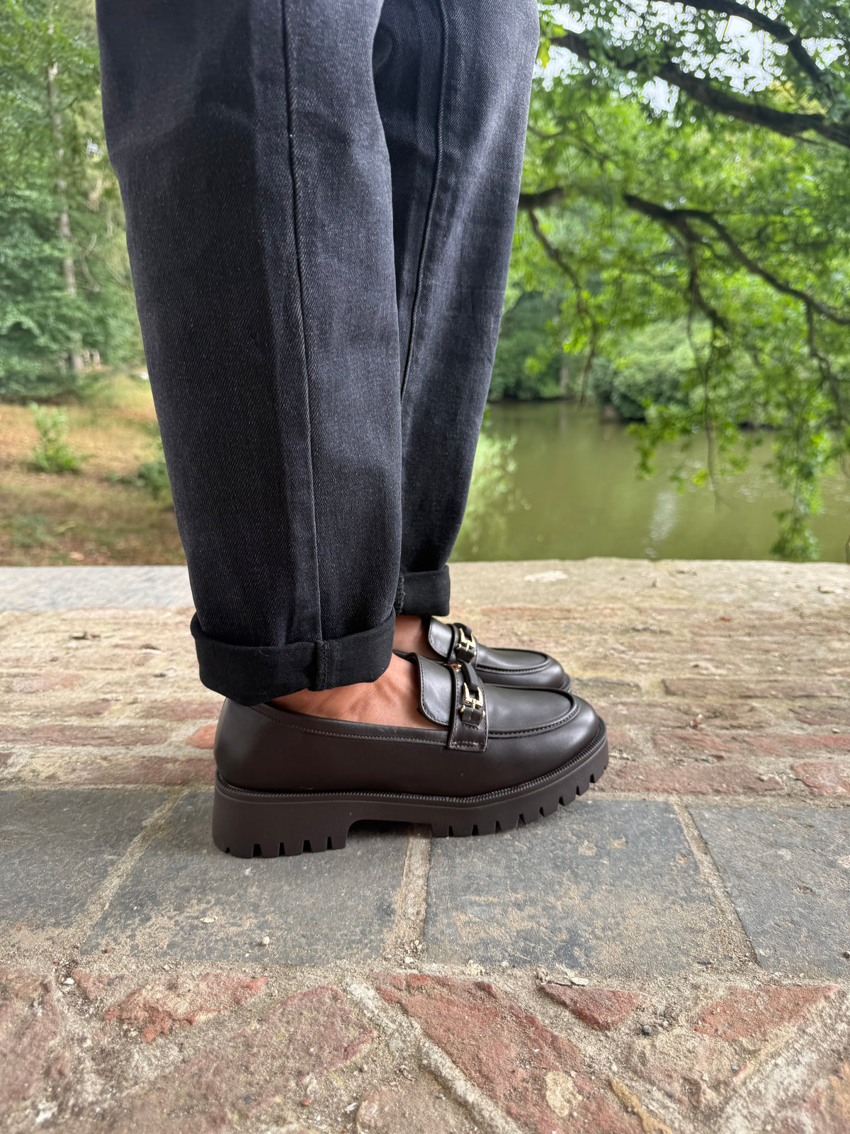 Klassieke choco bruine schoen