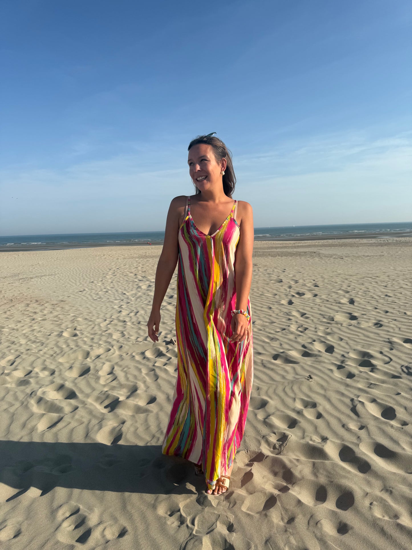 Ibiza sunset dress pink