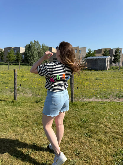 T-shirt blauw MOMMY