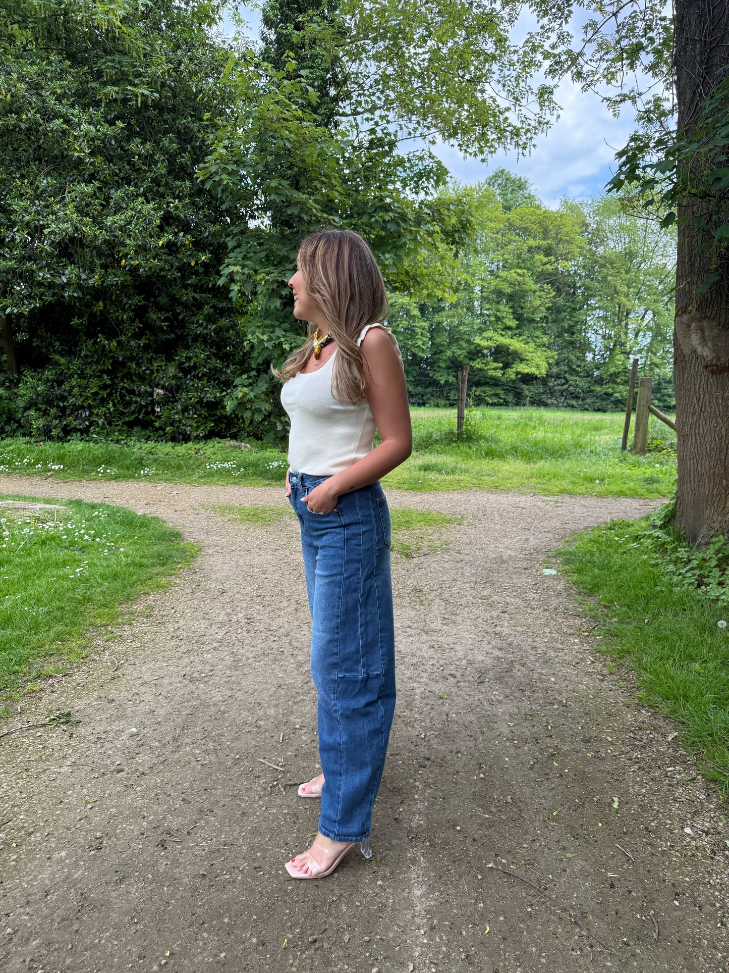 Blue balloon jeans