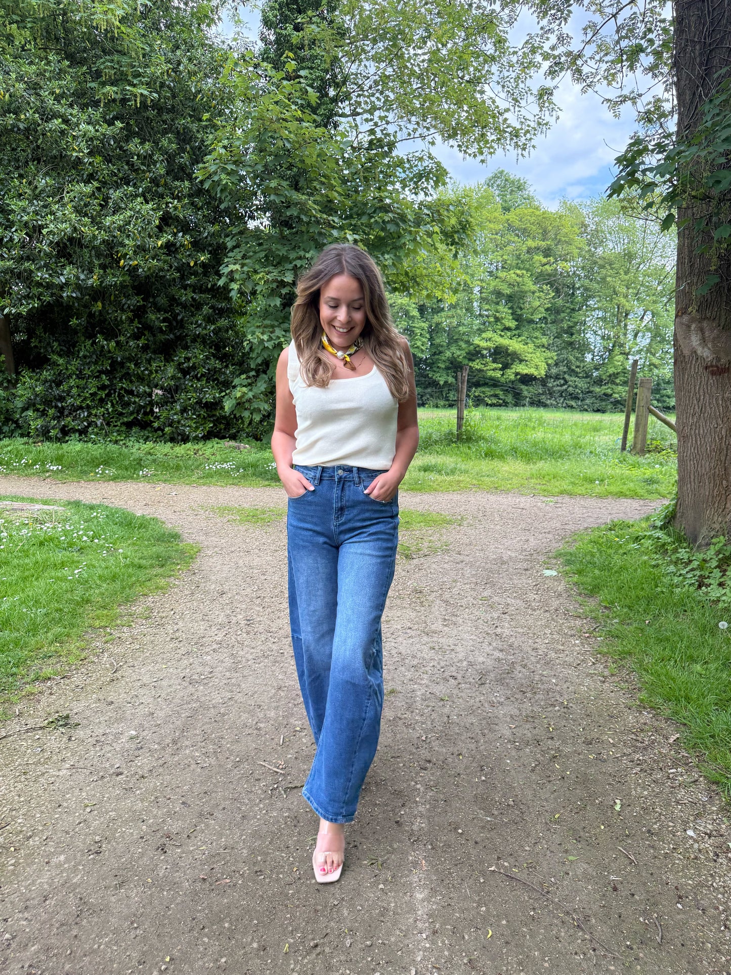 Blue balloon jeans